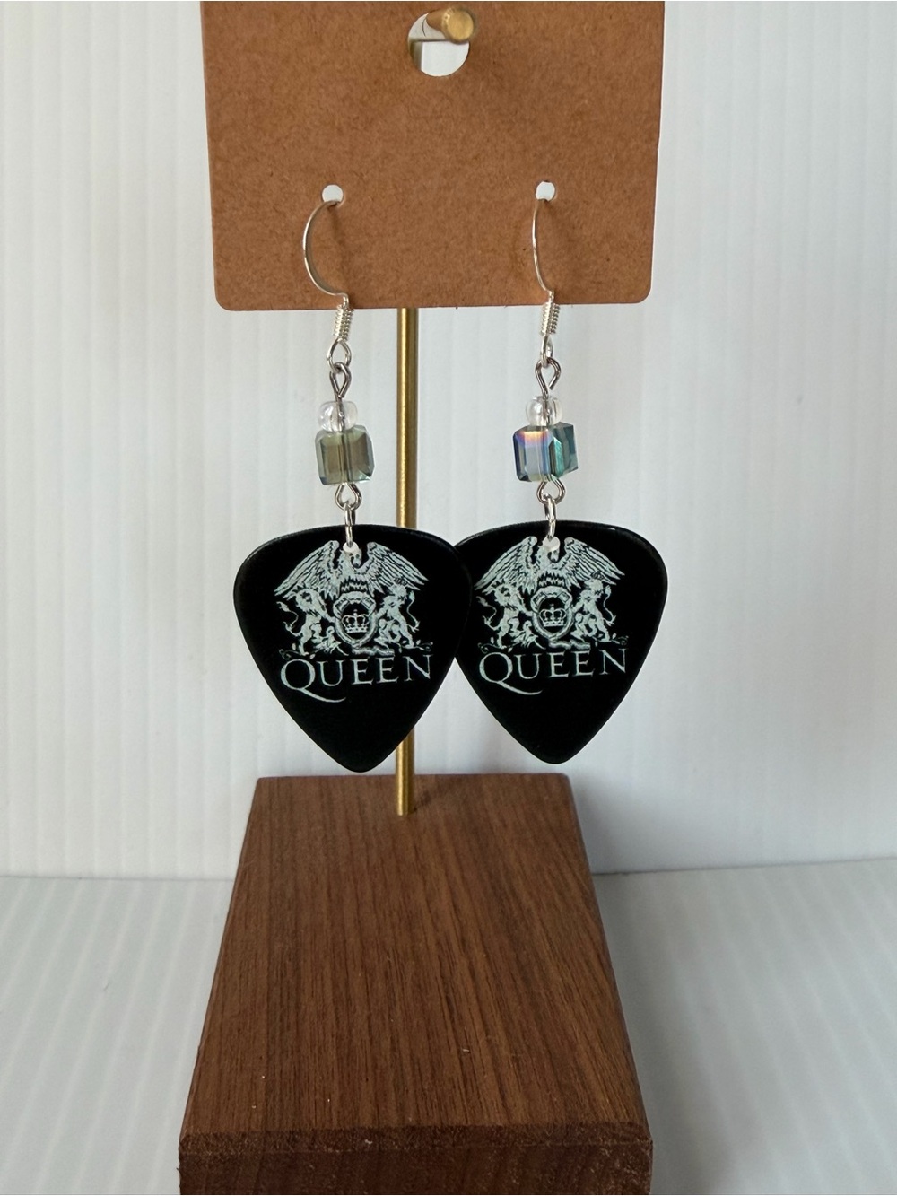 Queen Guitar Pick Earrings